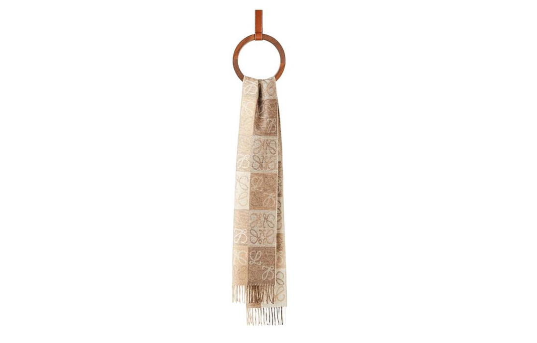 Loewe Loewe Knit Scarves Unisex White/Beige