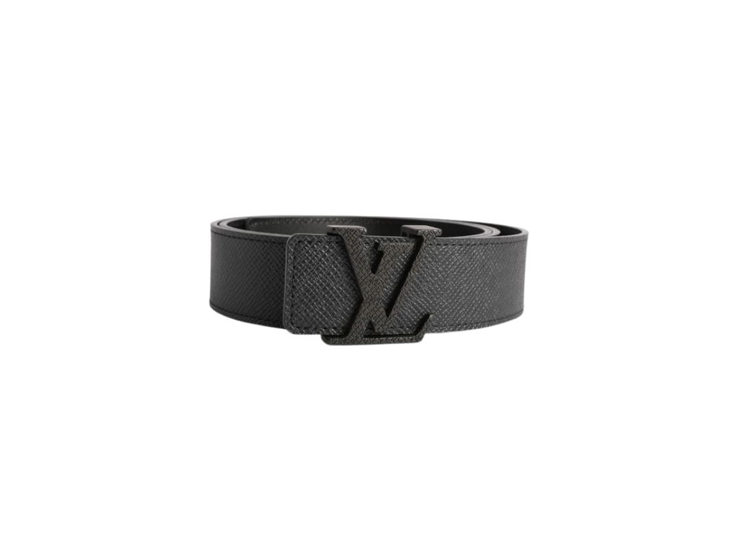 Louis Vuitton Louis Vuitton Initiales Belt Taiga Ardoise Black