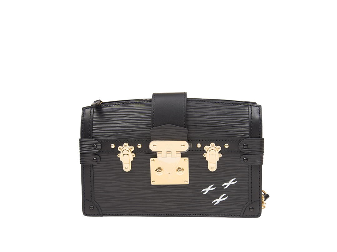 Louis Vuitton Louis Vuitton Black Epi Trunk Clutch In Black Leather With Gold Hardware Black