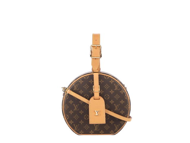 Louis Vuitton Louis Vuitton Petite Boite Chapeau Bag In Gold Hardware With Brown - view 1