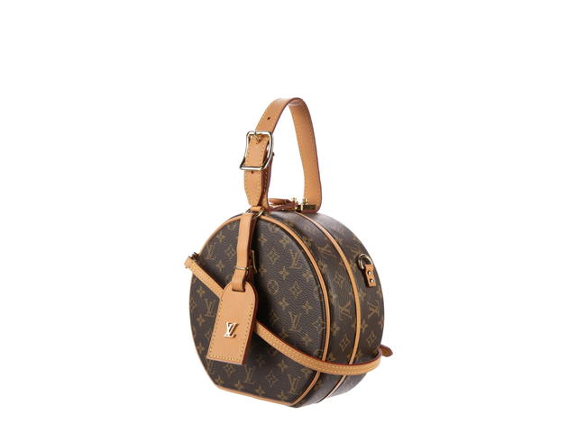Louis Vuitton Louis Vuitton Petite Boite Chapeau Bag In Gold Hardware With Brown - view 2
