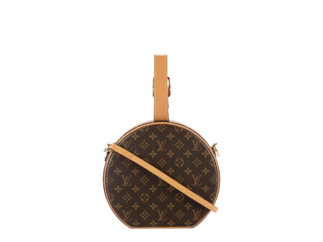 Louis Vuitton Louis Vuitton Petite Boite Chapeau Bag In Gold Hardware With Brown - view 3