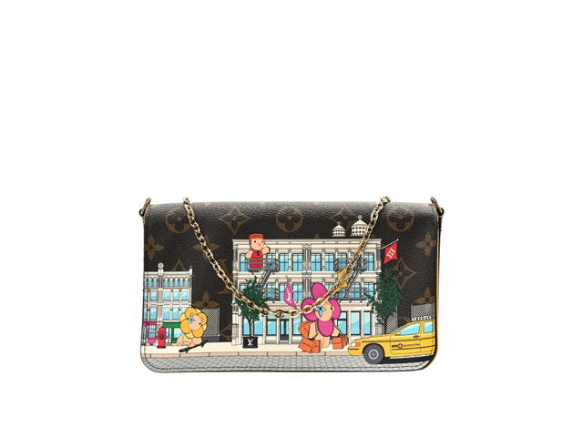 Louis Vuitton Louis Vuitton Christmas Animation Pochette Felicie Chain Wallet - view 1
