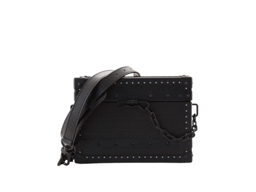 Louis Vuitton Louis Vuitton Clutch Box Bag Absolute Coated Canvas Black