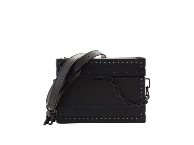 Louis Vuitton Louis Vuitton Clutch Box Bag Absolute Coated Canvas Black - view 1