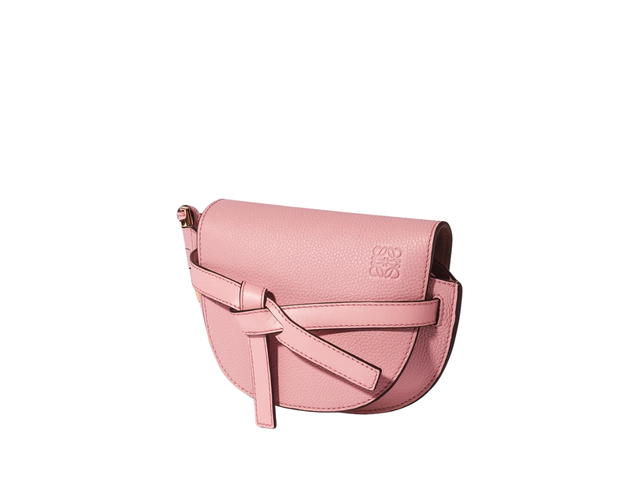 Loewe Loewe Mini Gate Bum Bag In Pale Pink Leather With Gold Hardware Pale Pink - view 2