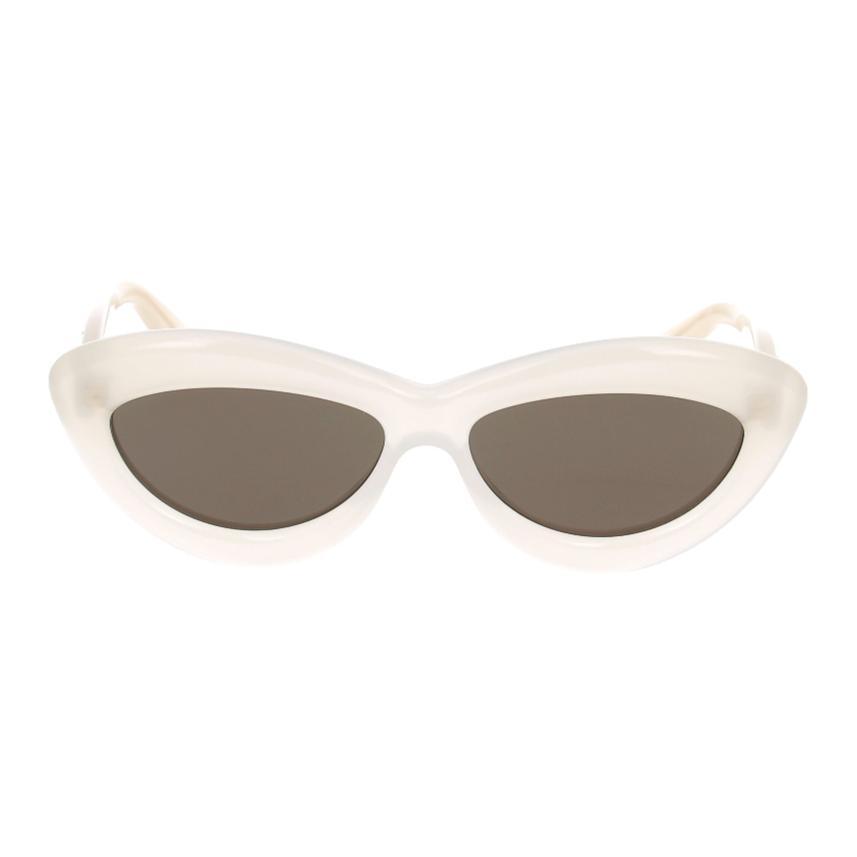 Loewe Loewe Acetate Irregular Shape Sunglasses Unisex Beige