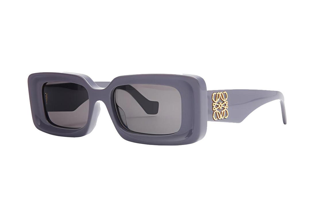 Loewe Loewe Acetate Irregular Shape Sunglasses Women's Purple
