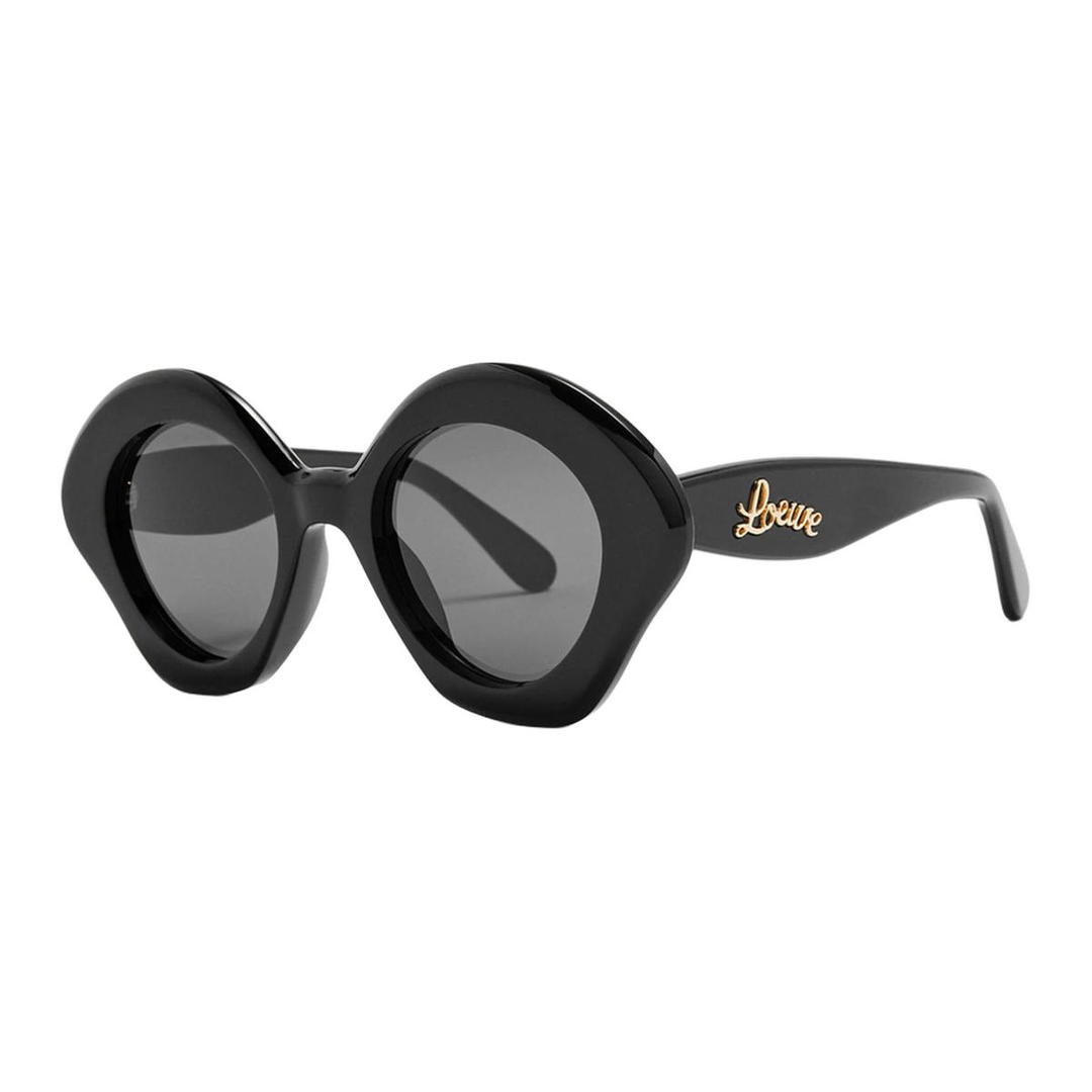 Loewe Loewe Acetate Irregular Shape Sunglasses Unisex Black