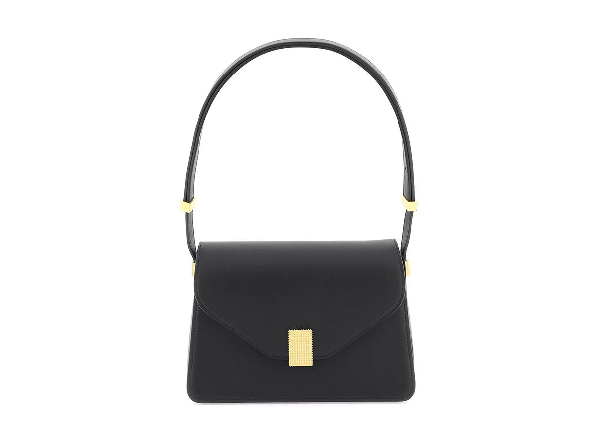 Buy Lanvin Leather Concerto Shoulder Bagblack Calfskin at Sasom – Authentic and Ready to Ship