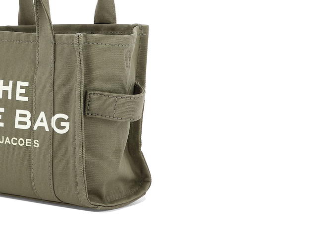 Marc Jacobs Marc Jacobs The Mini Tote Handbaggreen Cotton - view 4
