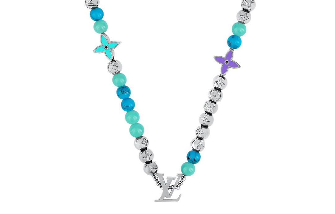 Louis Vuitton Louis Vuitton Blended Material Necklaces Unisex Blue