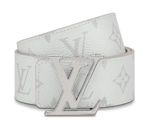 Buy Louis Vuitton Cow Leather Canvas Leather Belts Men's White Width 4cm at Sasom – Authentic and Ready to Ship