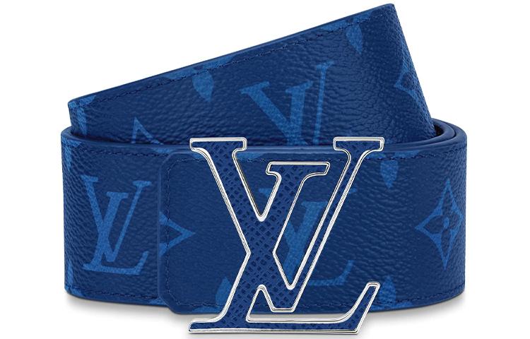 Louis Vuitton Louis Vuitton Lv Initiales Reversible Belt Monogram Cobalt Taiga 40MM