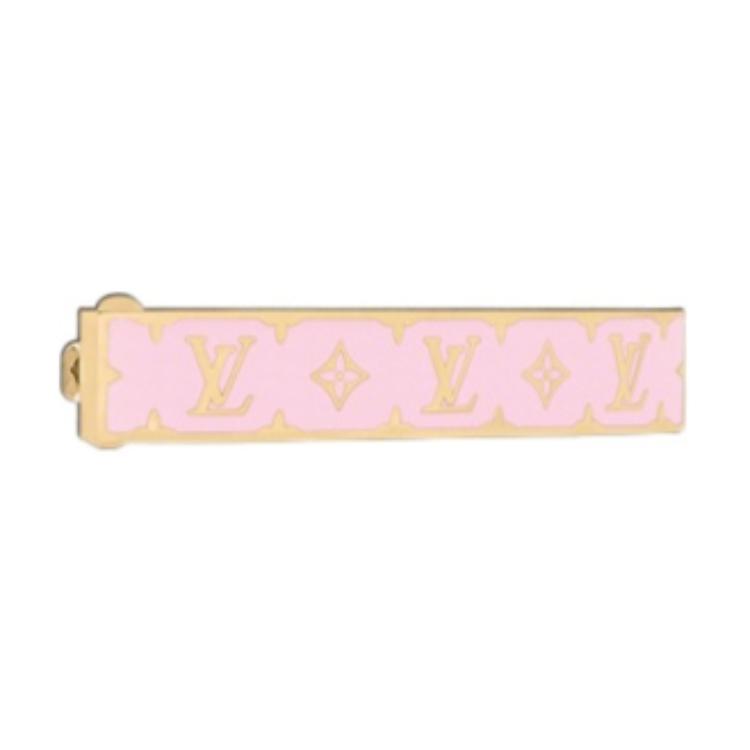 Louis Vuitton Louis Vuitton Metal Hair Clips Unisex Pink