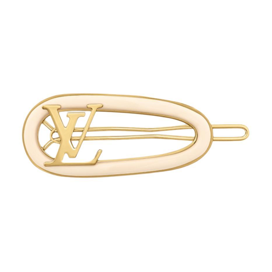 Louis Vuitton Louis Vuitton Metal Hair Clips Women's Cream