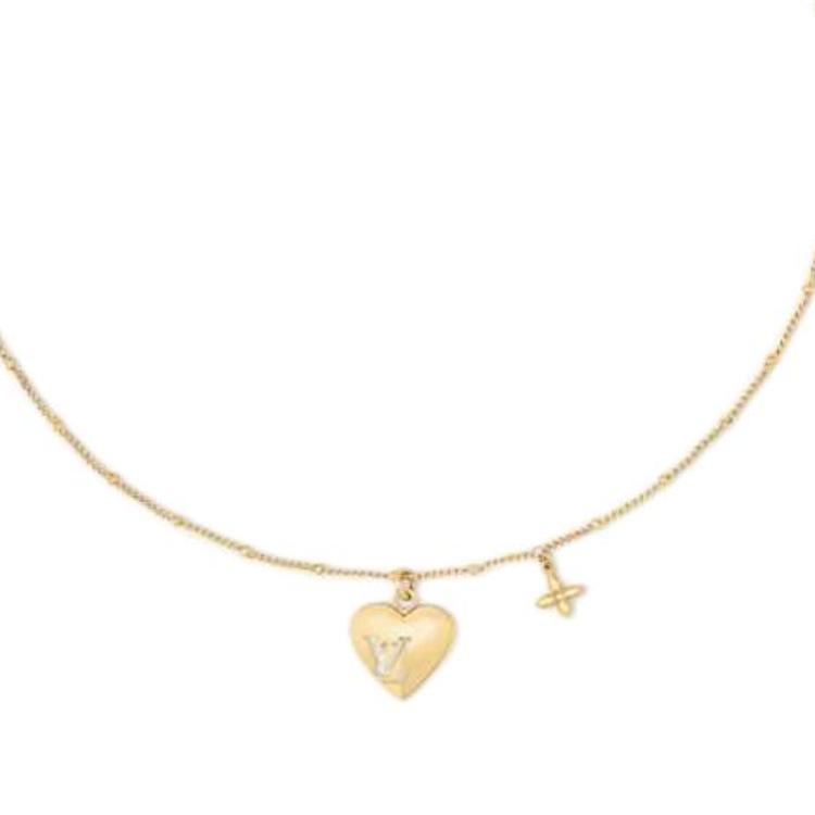 Louis Vuitton Louis Vuitton Blooming Heart Necklace
