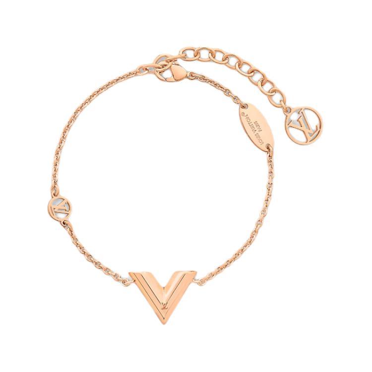 Louis Vuitton Louis Vuitton Metal Bracelets Unisex Rose Gold