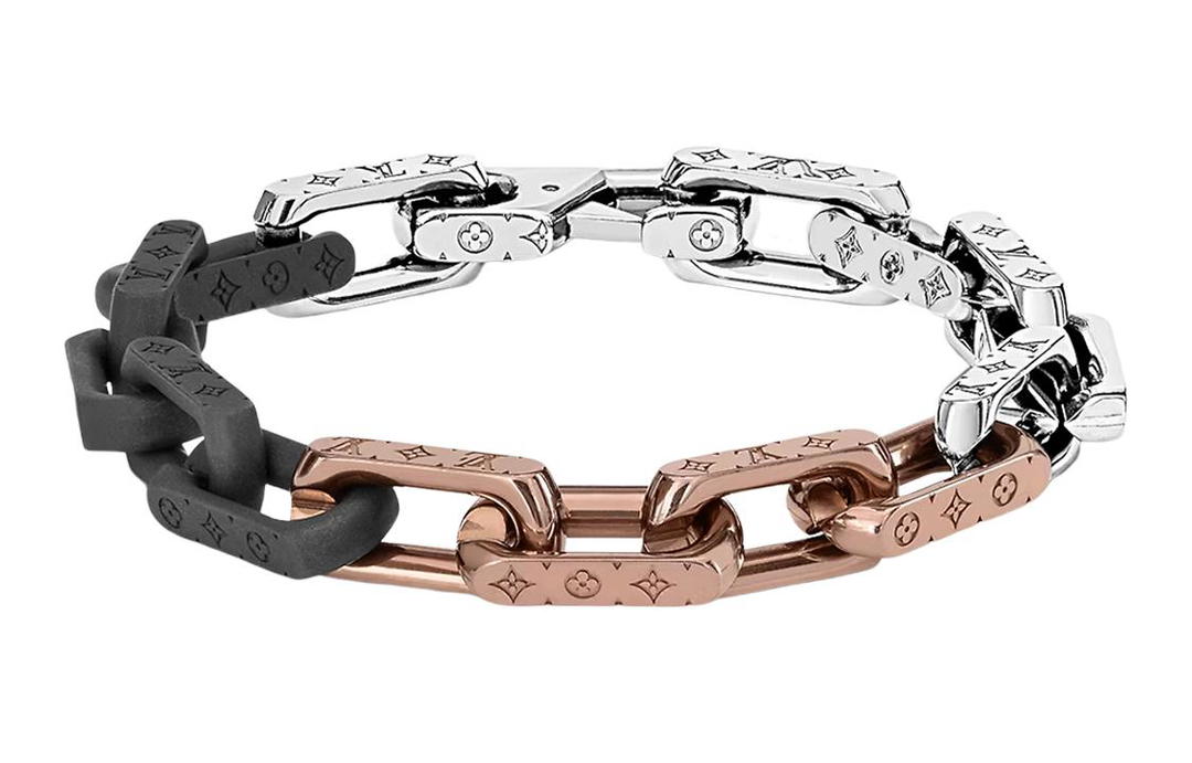 Louis Vuitton Louis Vuitton Stainless Steel Bracelets Men's Silver