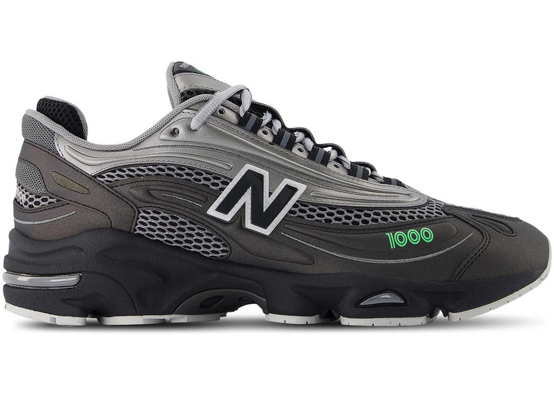 New Balance New Balance 1000 Dark Silver Metallic Lime Leaf