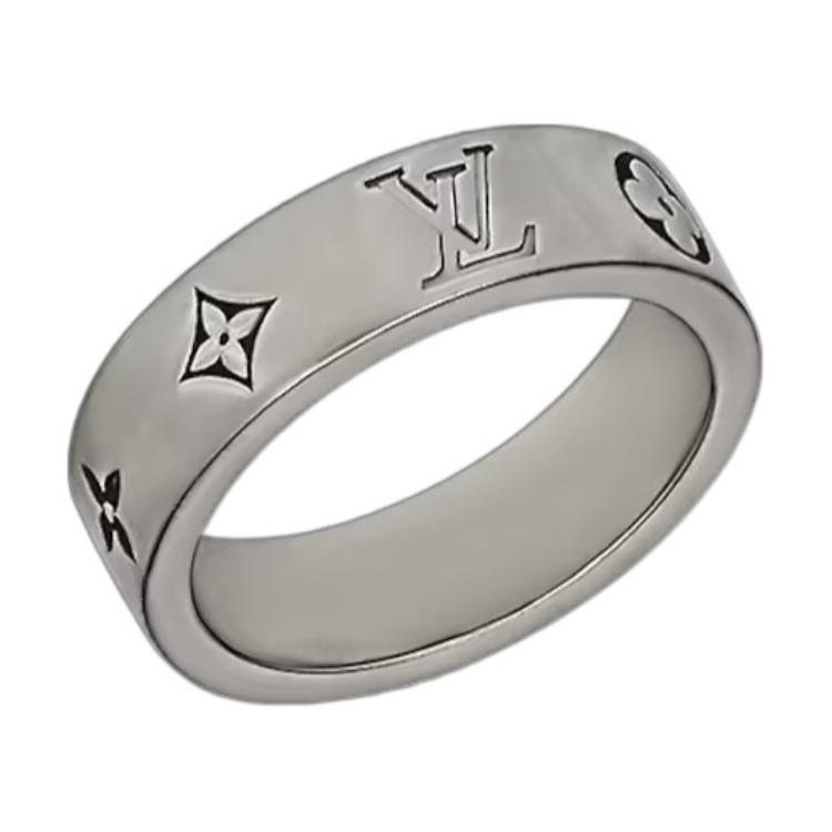 Louis Vuitton Louis Vuitton M1181S Lv Mosaic Thin Ring
