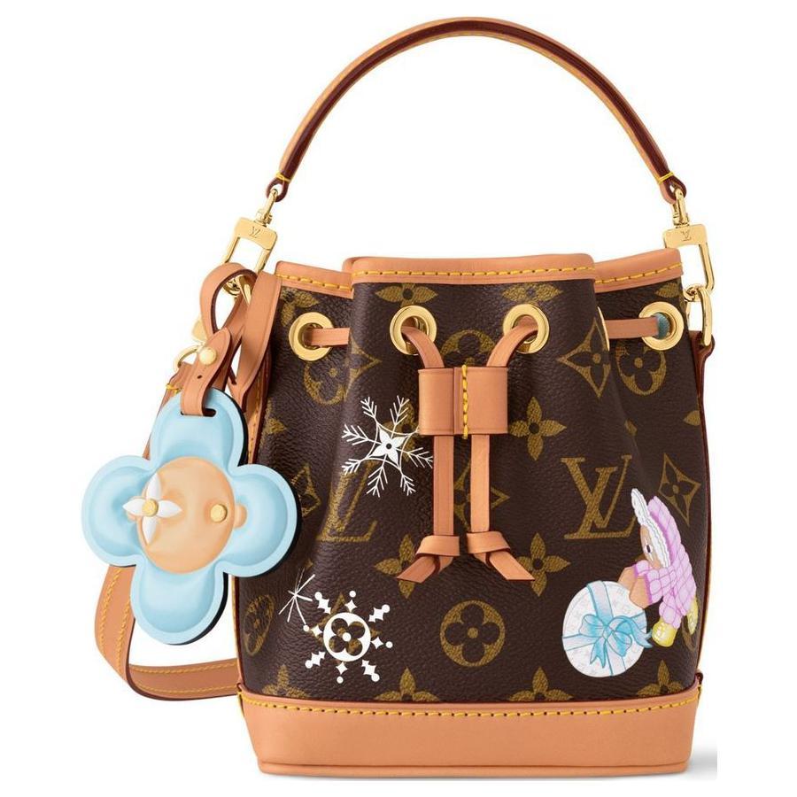 Louis Vuitton Louis Vuitton Nano Noé Handbags Snow Show Christmas Edition Brown
