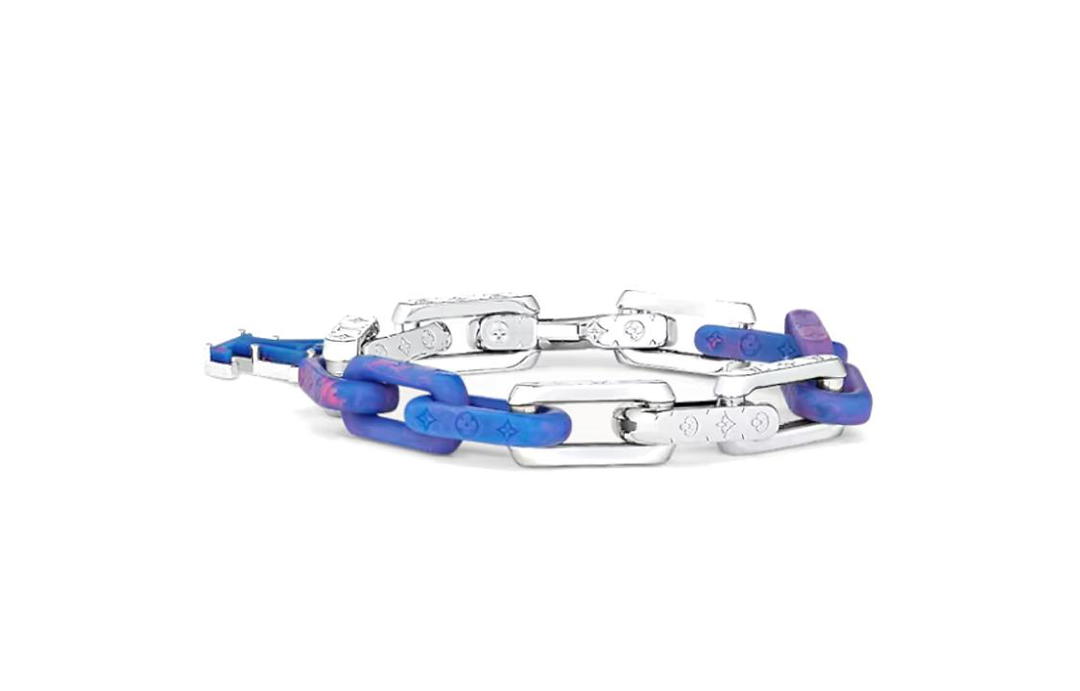 Louis Vuitton Louis Vuitton Stainless Steel Resin Plexiglass Metal Bracelets Women's Blue