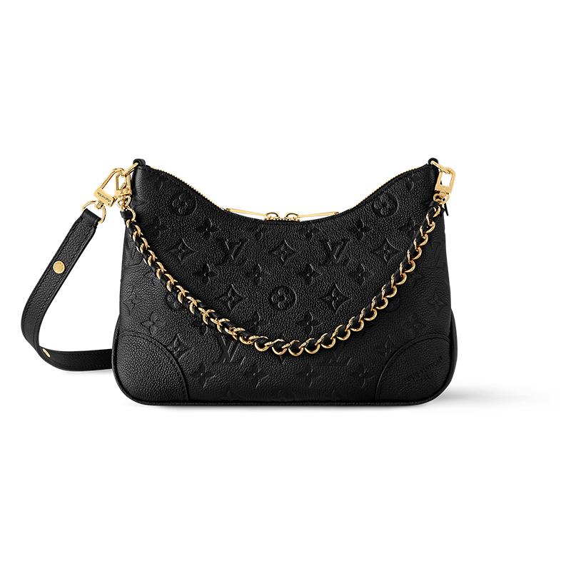 Louis Vuitton Louis Vuitton Boulogne Leather Shoulder Bag Women's Black