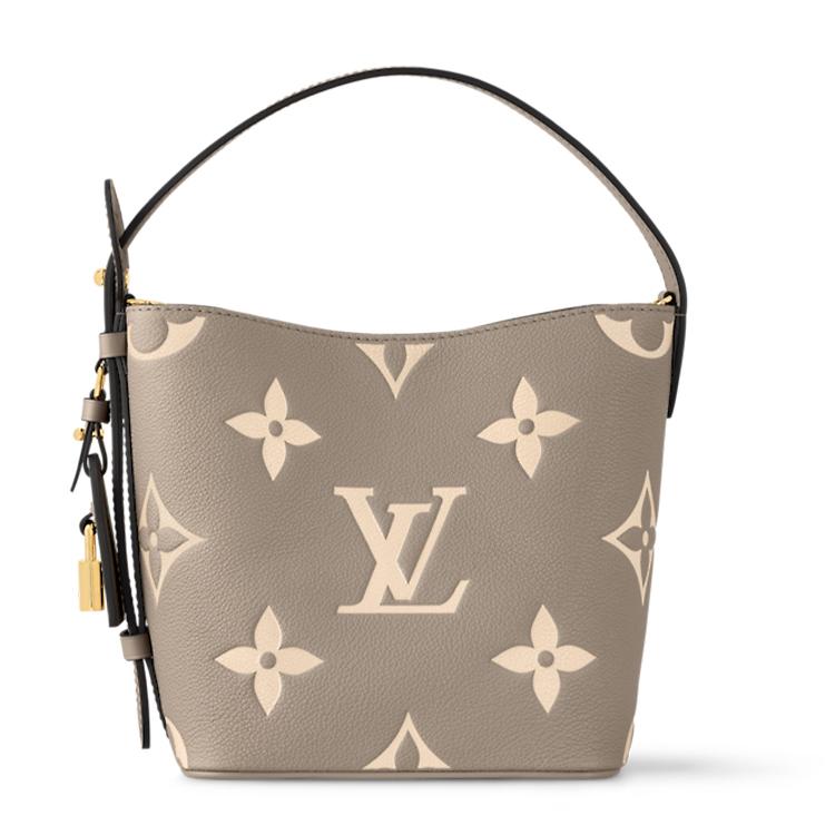 Louis Vuitton Louis Vuitton Cow Leather One Shoulder Handbags Women's Elephant Gray