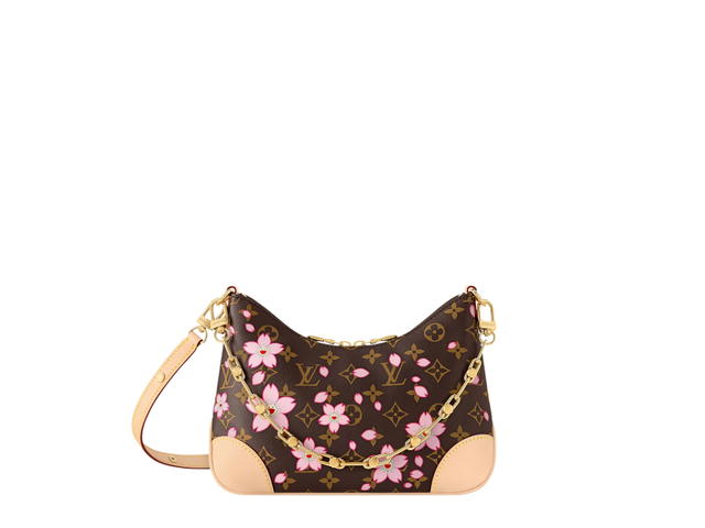 Louis Vuitton Louis Vuitton x Takashi Murakami Boulogne Bag In Cherry Blossom Monogram Canvas With Gold Hardware - view 1