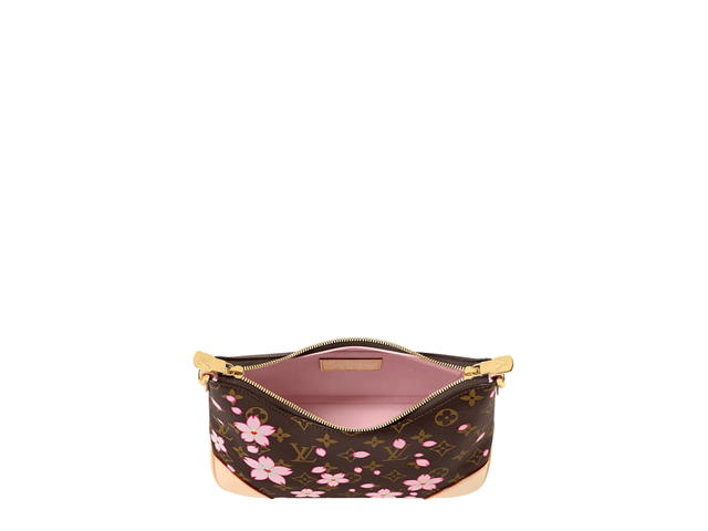 Louis Vuitton Louis Vuitton x Takashi Murakami Boulogne Bag In Cherry Blossom Monogram Canvas With Gold Hardware - view 2