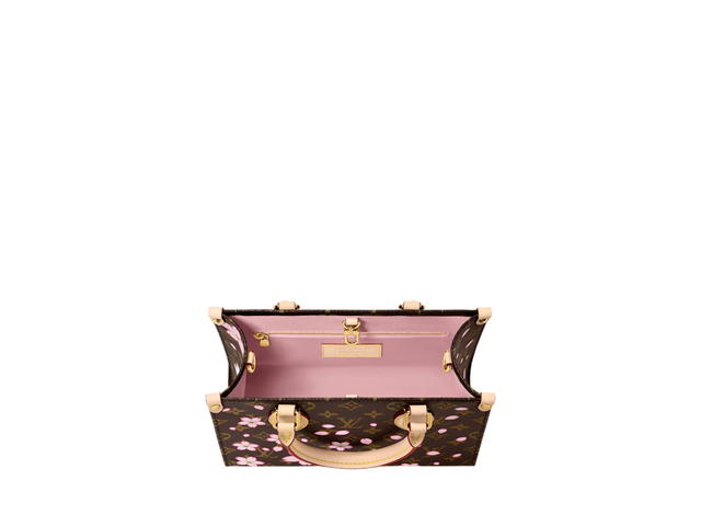 Louis Vuitton Louis Vuitton x Takashi Murakami OnTheGo Pm Bag In Cherry Blossom Monogram Canvas With Gold Hardware - view 2