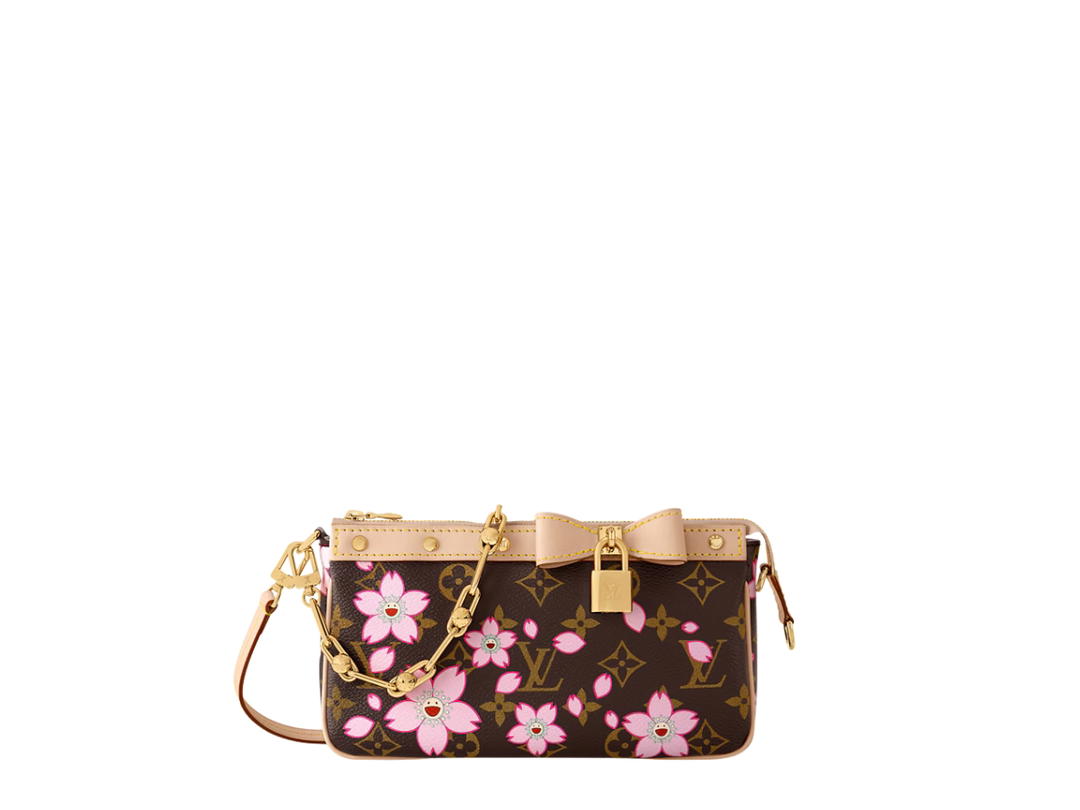 Louis Vuitton Louis Vuitton x Takashi Murakami Pochette Accessoires bag In Monogram Canvas With Gold hardware