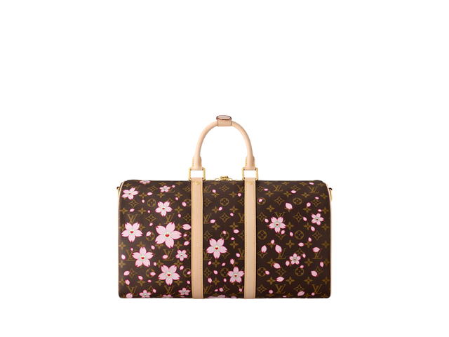Louis Vuitton Louis Vuitton x Takashi Murakami Keepall Bandoulière 45 Bag In Monogram Canvas With Gold Hardware - view 3