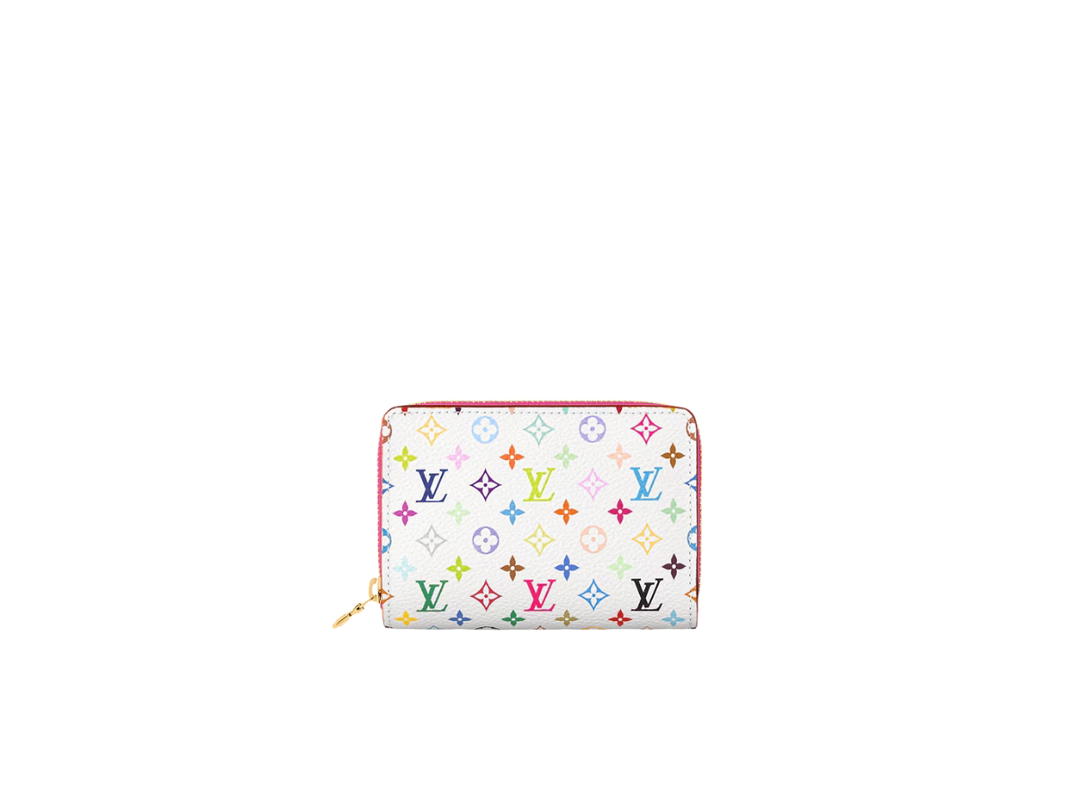 Louis Vuitton Louis Vuitton x Takashi Murakami Portefeuille Lou In Gold Hardware With White Pink