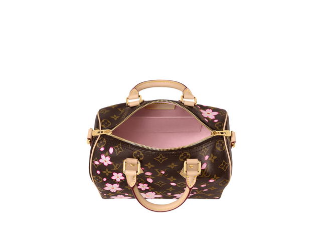 Louis Vuitton Louis Vuitton x Takashi Murakami Speedy Bandoulière 25 Bag In Cherry Blossom Monogram Canvas With Gold Hardware - view 2