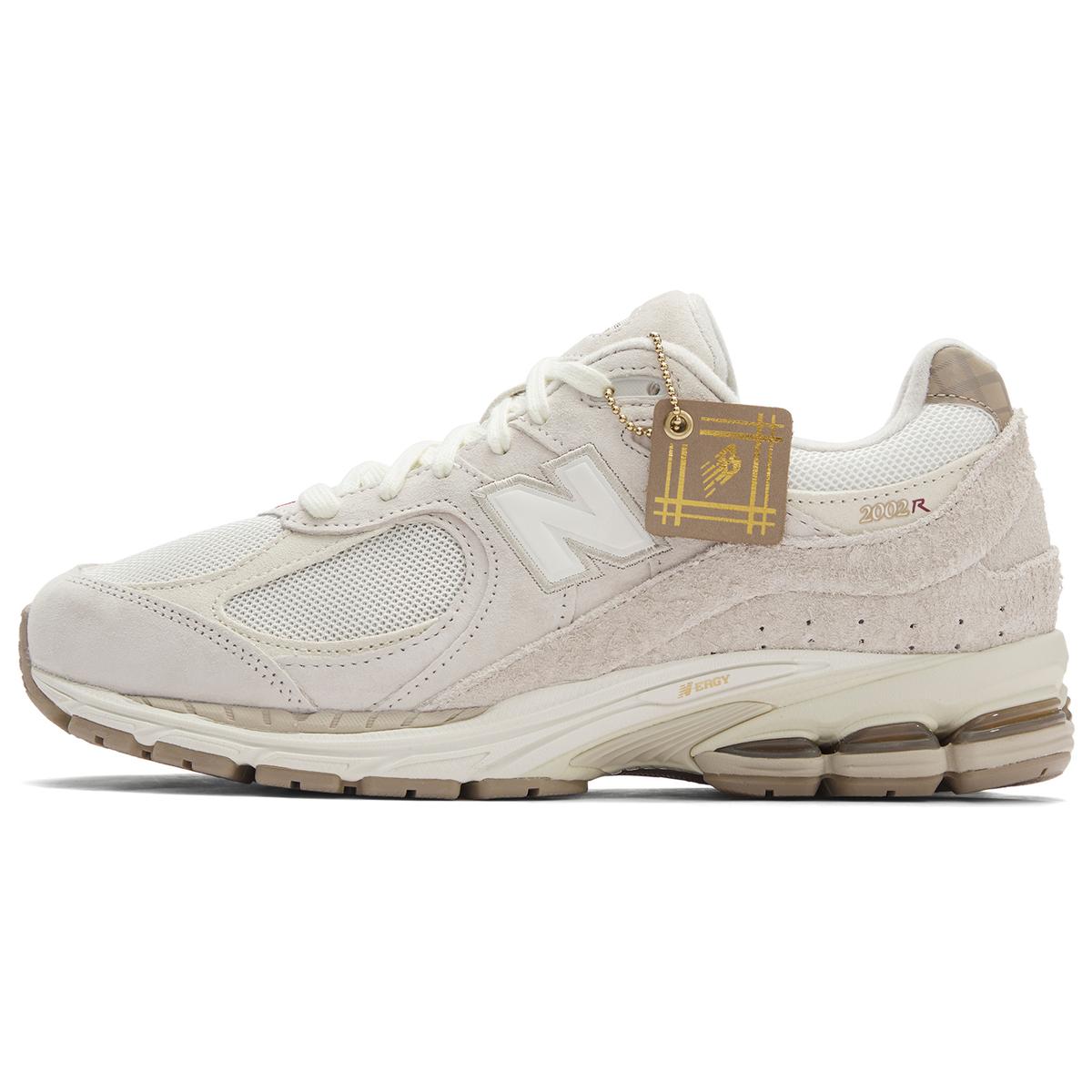 New Balance New Balance NB 2002 Wear Resistant Quick Dry Lightweight Height Increasing Warm Low Top Casual Shoes Unisex Ecru