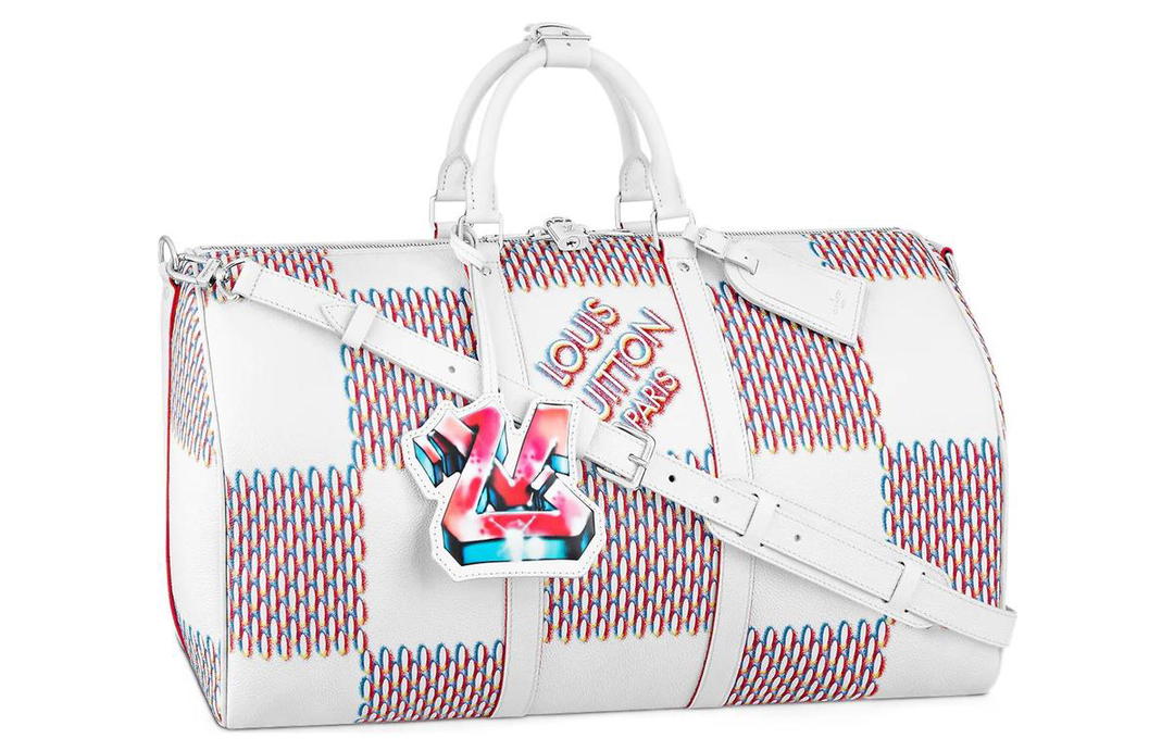 Louis Vuitton Louis Vuitton Keepall 50B White Damier Spray
