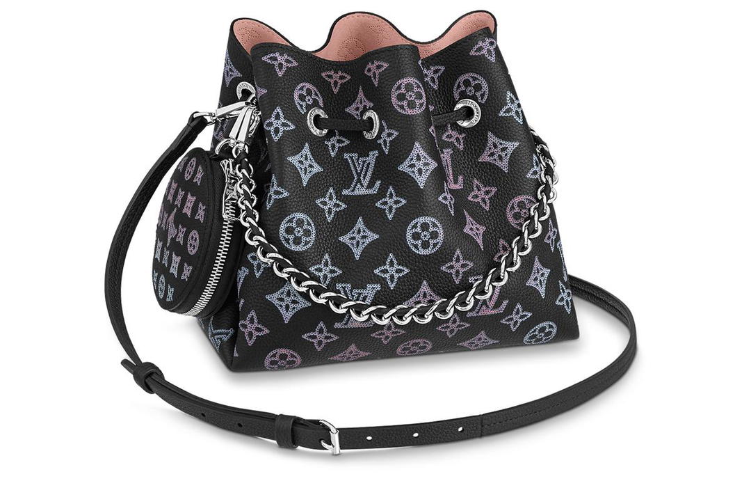 Louis Vuitton Louis Vuitton Bella Cow Leather Moonlight Goddess Bucket Bag Shoulder Bag Crossbody Bag Women's Black