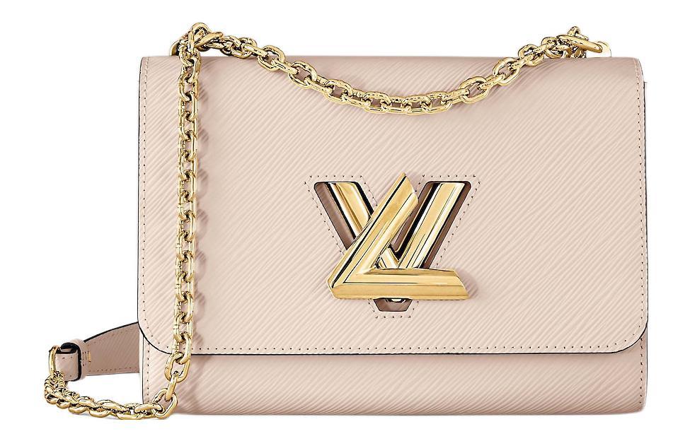 Louis Vuitton Louis Vuitton Twist Epi Grained Cow Leather Handbag Shoulder Bag Crossbody Bag Medium Size Women's Quartz Color
