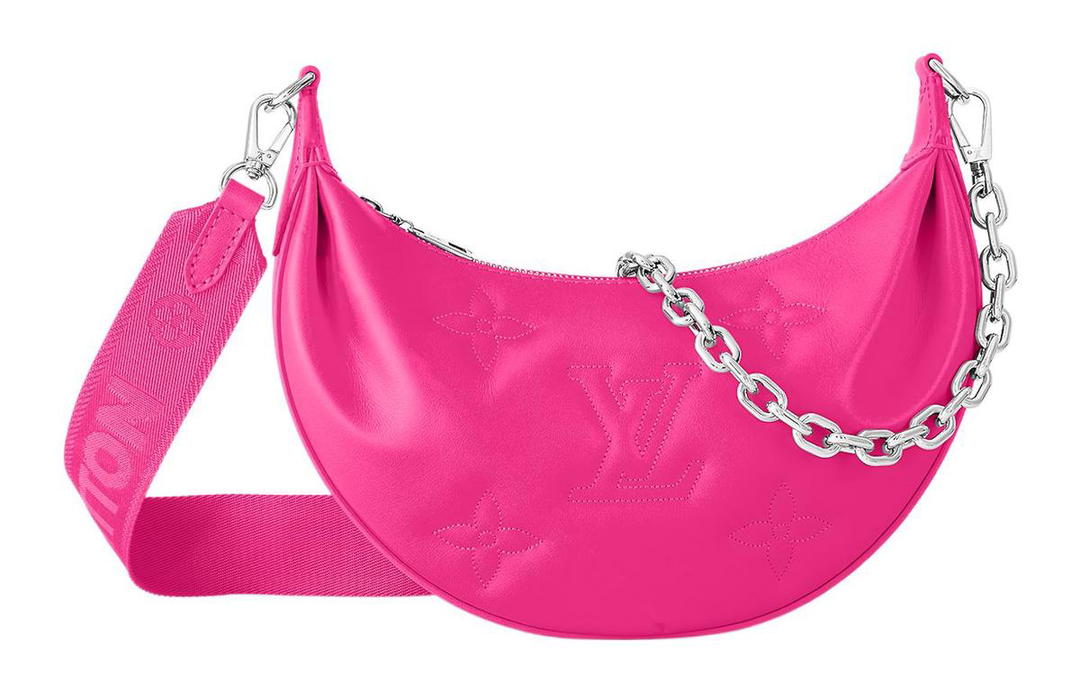 Louis Vuitton Louis Vuitton Over The Moon Smooth Cow Leather Dumpling Bag Shoulder Bag Crossbody Bag Women's Pink