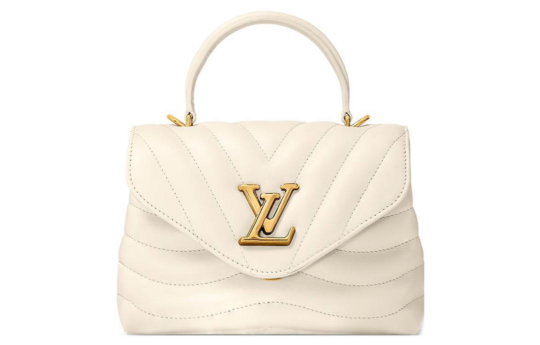 Louis Vuitton Louis Vuitton New Wave Cow Leather Shoulder Bag Crossbody Bag Handbag Regular Women's Ivory White