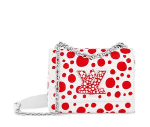 Buy Louis Vuitton Yayoi Kusama Collaboration Twist Cow Leather Shoulder Bag Crossbody Bag Small Size Women's White/Red at Sasom – Authentic and Ready to Ship
