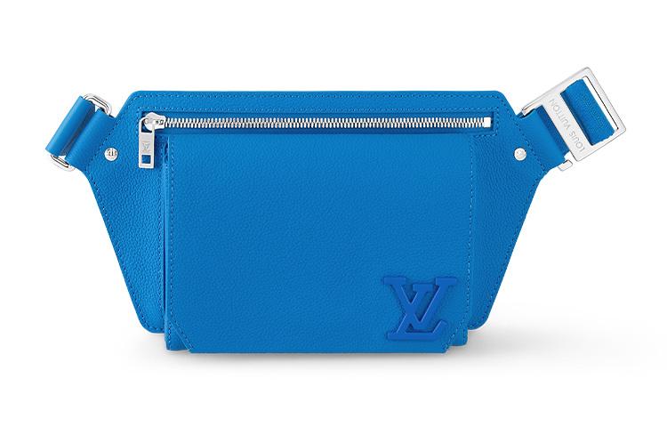 Louis Vuitton Louis Vuitton Cow Leather Crossbody Bag Shoulder Bag Women's Blue