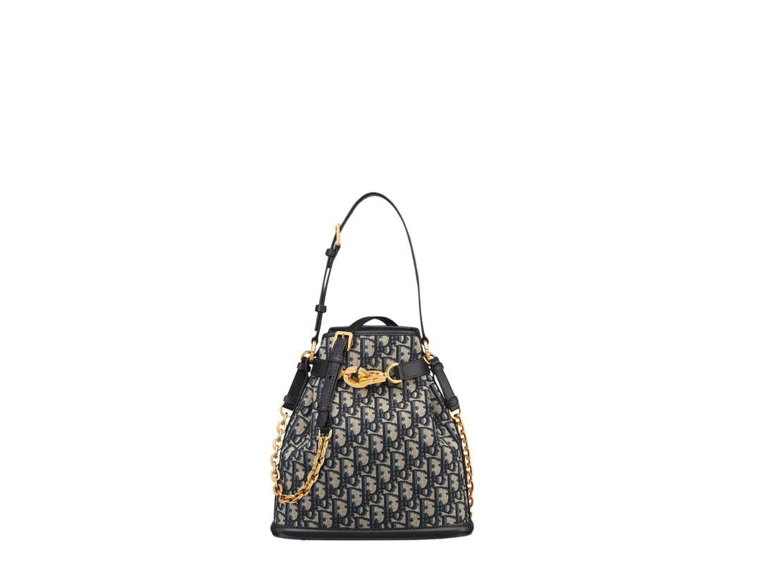 Dior Dior Medium C'est Dior Bag In Blue Dior Oblique Jacquard