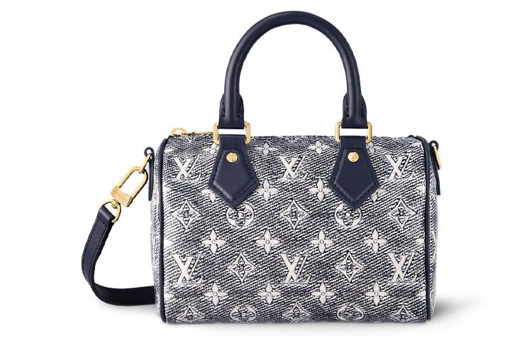 Louis Vuitton Louis Vuitton Speedy Bandouliere 20 Monoglam Blue