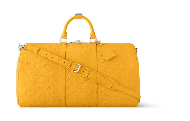 Louis Vuitton Louis Vuitton Keepall Bandouliere 50 Taurillon Colormania Jaune Mat