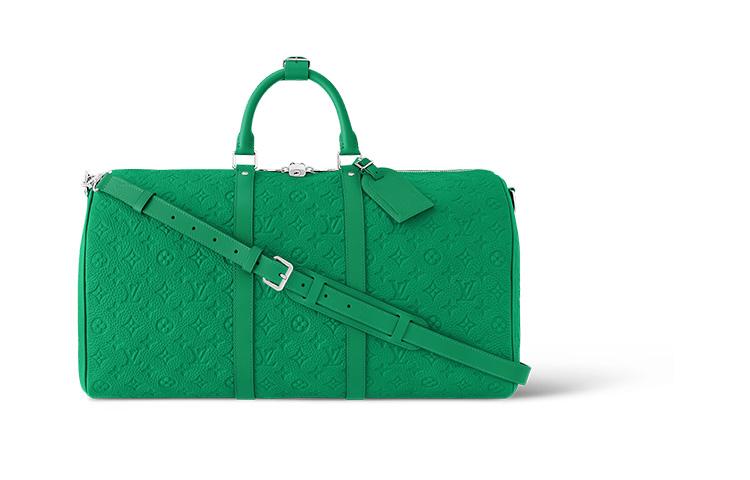 Louis Vuitton Louis Vuitton Keepall Bandouliere 50 Taurillon Colormania Green