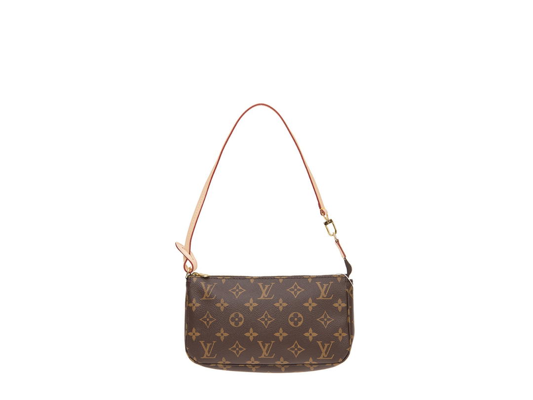 Louis Vuitton Louis Vuitton Pochette Accessoires In Canvas Brown With Gold Hardware