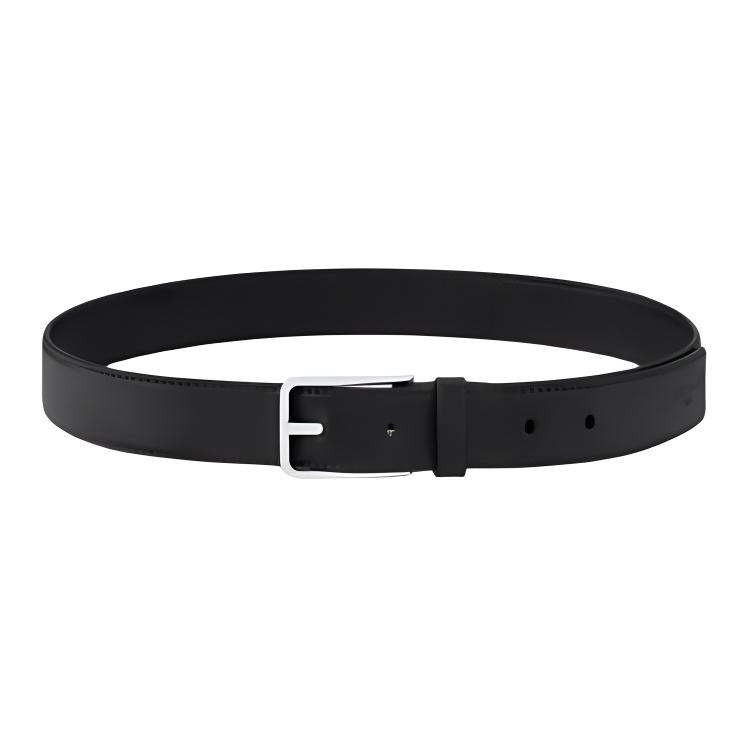 Louis Vuitton Louis Vuitton Leather Belts Men's Black Width 3CM